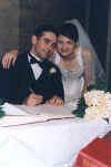 Simon signing the registry