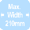 Maxiumum 210mm image width