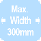 Maxiumum 300mm image width